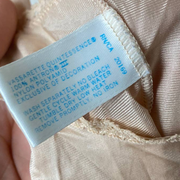 VTG Vassarette Beige Lace Tank Top SZ 32 - Picture 5 of 6